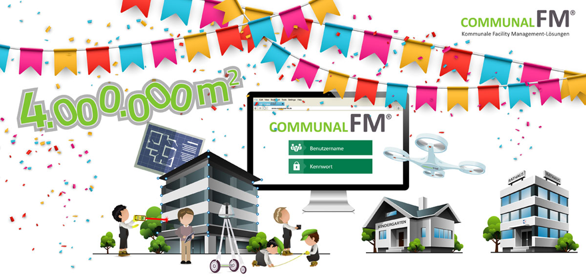 Communal-FM GmbH hat 4.000.000 m2 Gebäudeflächen erfasst